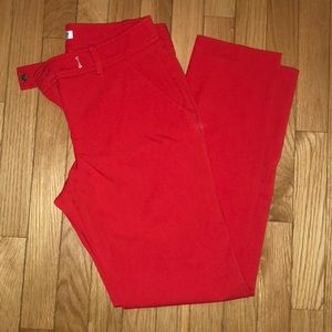Trina Turk Aubree red dress pants